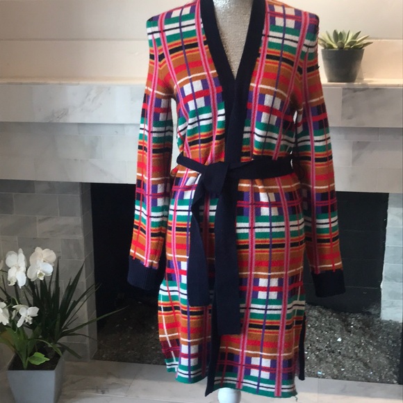 Anthropologie Moth Williston Plaid Cardigan XS VERY GOOD USED CONDITION. - Picture 4 of 12